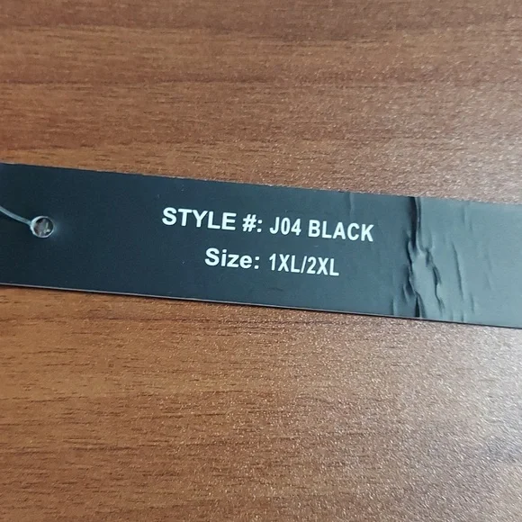 NWT, New Mix, Black Leggings, Size 1XL/2XL - Picture 4 of 5